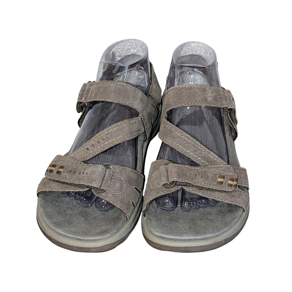 Earth Origins Higgins Holland Sedona Brown Leather Strappy Sandals 10W Wide NEWβ